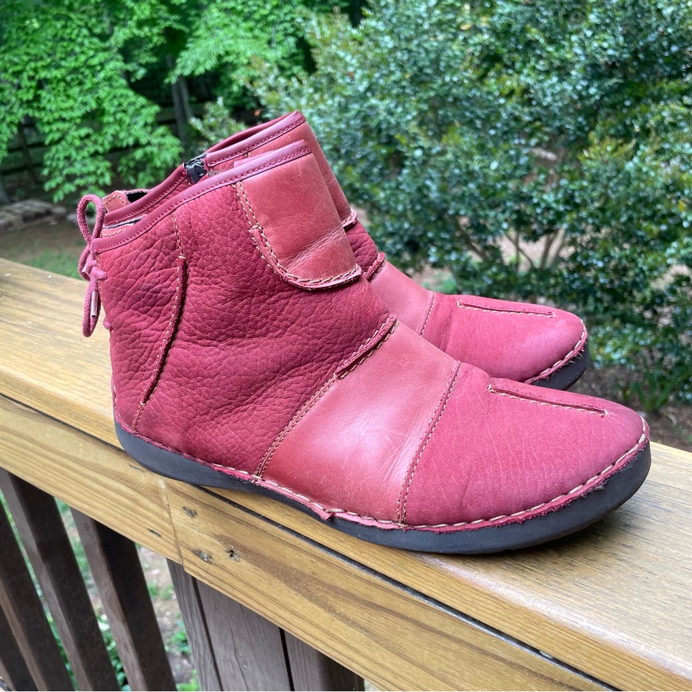 Josef Seibel Short Insulated  Red Boots Size 41